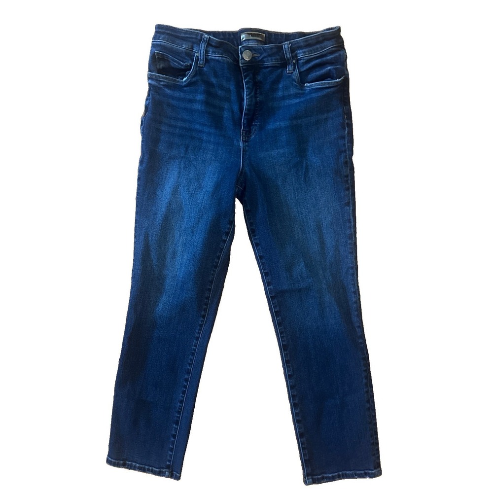 Kut From The Kloth Women's Blue Reese Skinny Fab Ab Ankle Jeans Sz 12 Inseam 30"